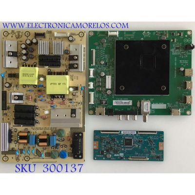 KIT DE TARJETAS PARA TV INSIGNIA / MAIN XICB01K012 / 715G9566-M01-B00-005K / FUENTE PLTVHY301XAGD / 715G9519-P01-002-003M / T-CON 5550T32C13 / 55T32-C0F / PANEL TPT500U1-QVN03.U / MODELO NS-50DF710NA19